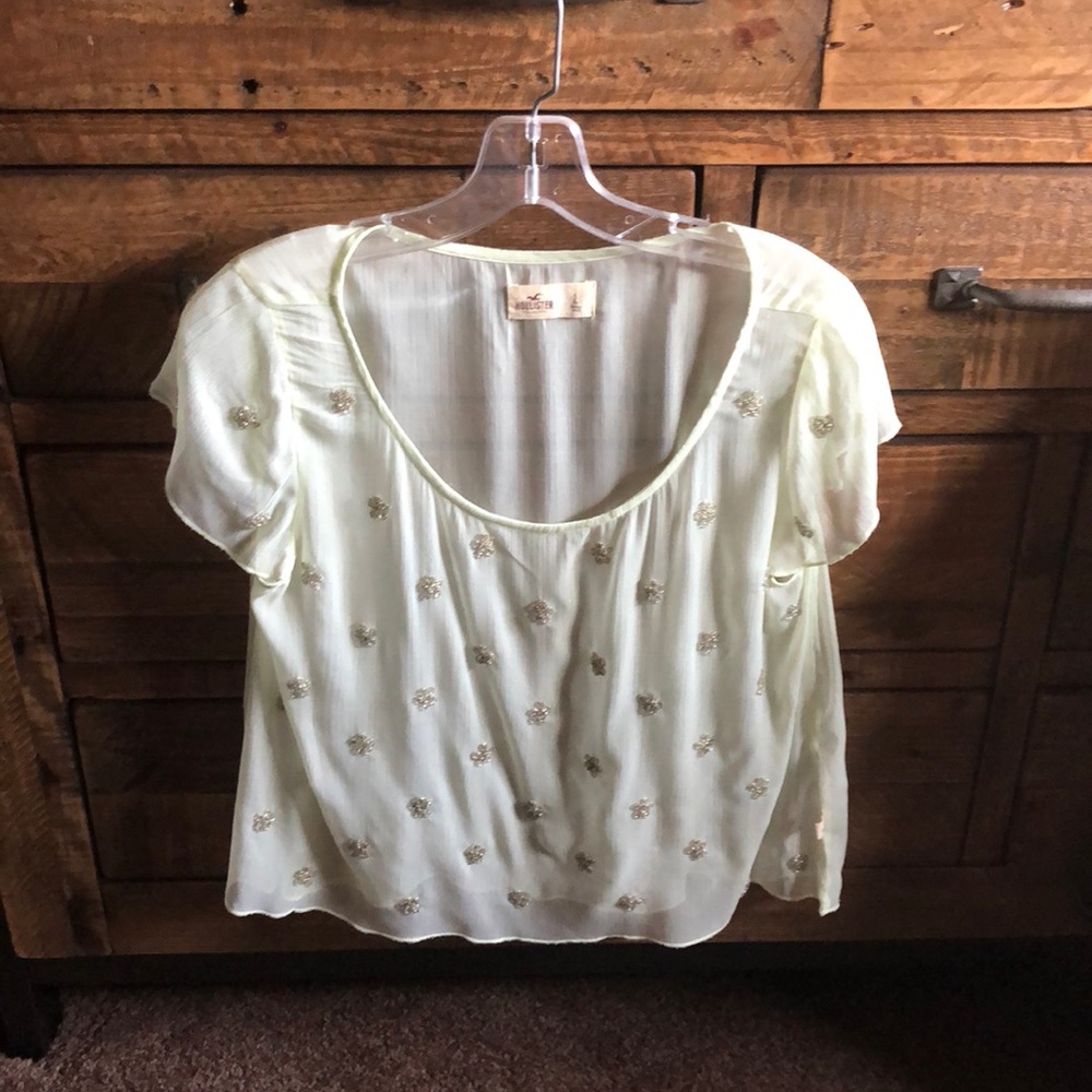 Hollister beaded blouse